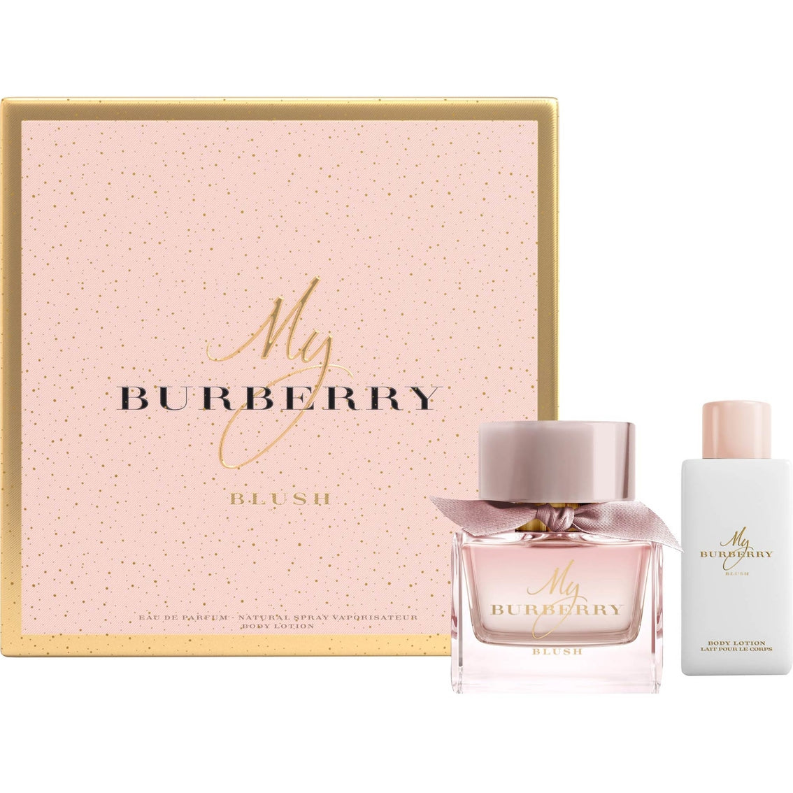 Burberry My Burberry Blush 1.7oz Eau de Parfum + 2.5oz Body Lotion Gift Set for Women - Romantic Date Night & Special Occasion Perfume Set
