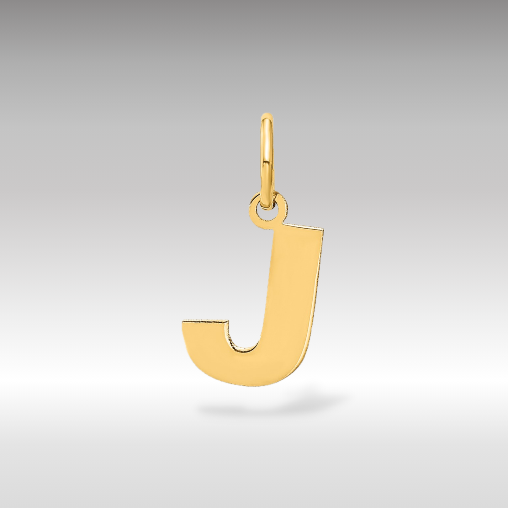 14K Gold Block Letter J Pendant Necklace for Women - Elegant Initial Jewelry Gift for Her - Perfect for Birthdays, Anniversaries & Everyday Wear