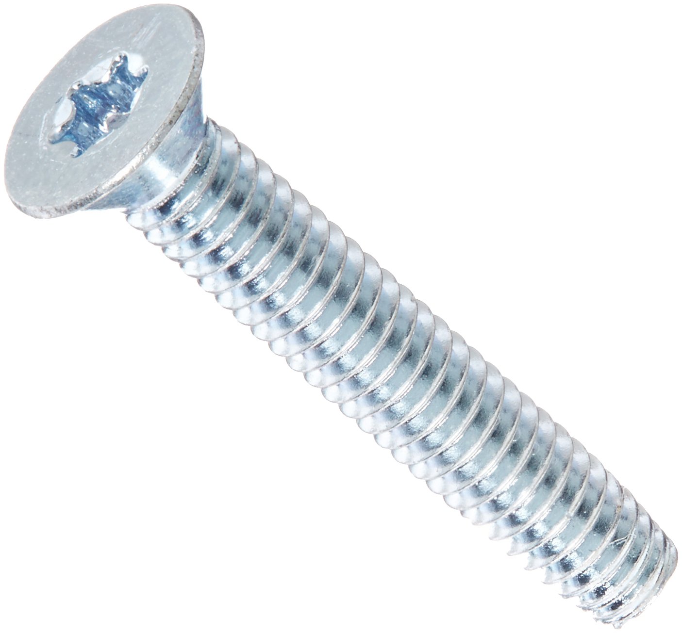 Small Parts 08163TF #8-32 Thread Cutting Screw, Zinc Plated, 82° Flat Head, Star Drive Type 23, 1