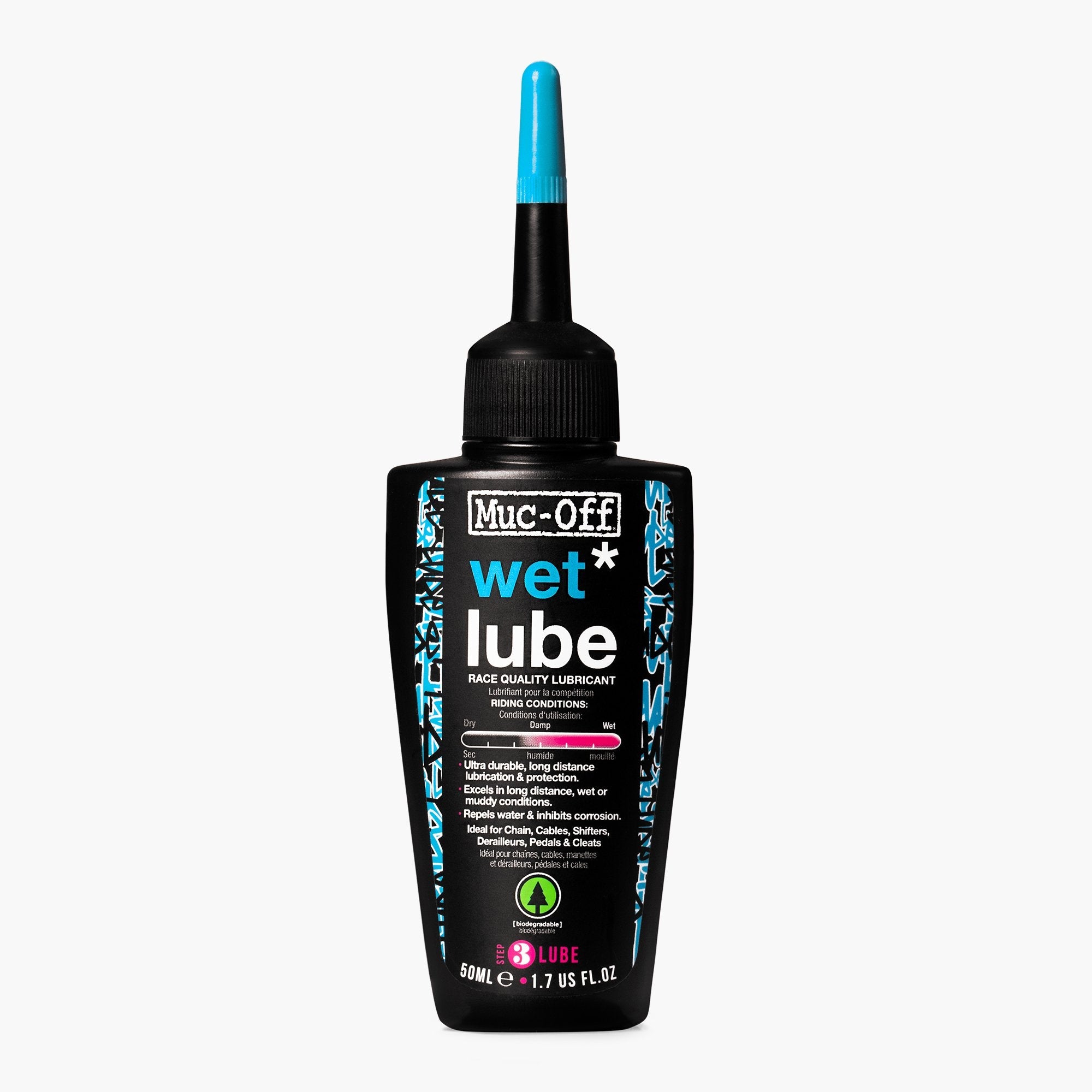 Muc Off Bike Chain Wet Weather Lube - Premium Bicycle Lubricant for Rainy Conditions | Ideal for Mountain Biking, Road Cycling & Commuting in Wet Climates