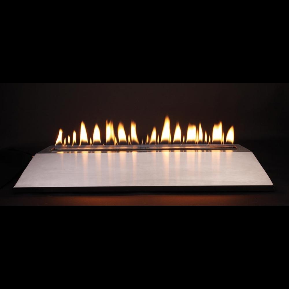 Empire Carol Rose Loft Outdoor Stainless Steel Gas Fireplace Insert - Perfect for Patio, Deck, and Backyard Relaxation