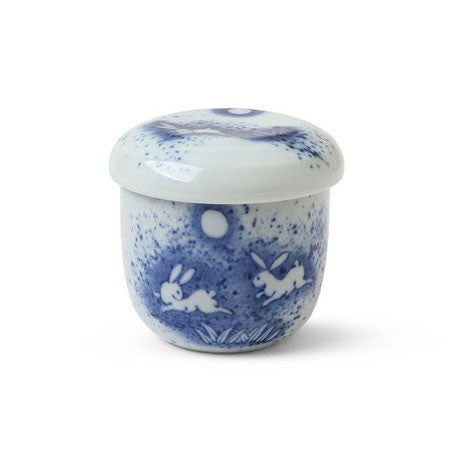 Premium Japanese Jyugoya Usagi Rabbit Chawan Mushi Cup - 7 oz Ceramic Steamed Egg Bowl - Traditional Japanese Tea Cup for Dessert, Custard & Chawanmushi - Perfect for Japanese Cuisine & Tea Ceremonies