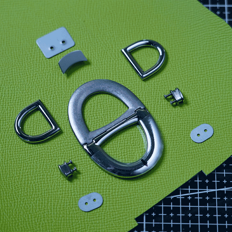 Premium Leather Bag Hardware Set - DWIPDFZS179 - Durable Zippers, Buckles & Rivets for Handbags, Totes & Backpacks (DIY & Professional Use)