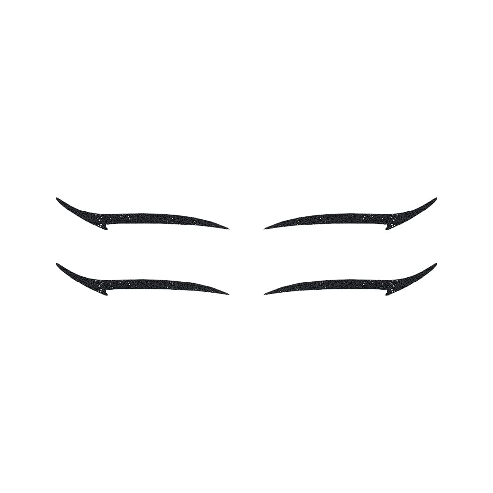 Comet Busters Glitter Black Eyeliner Stickers (EYE118) - Waterproof Eye Makeup Decals for Parties, Halloween & Cosplay