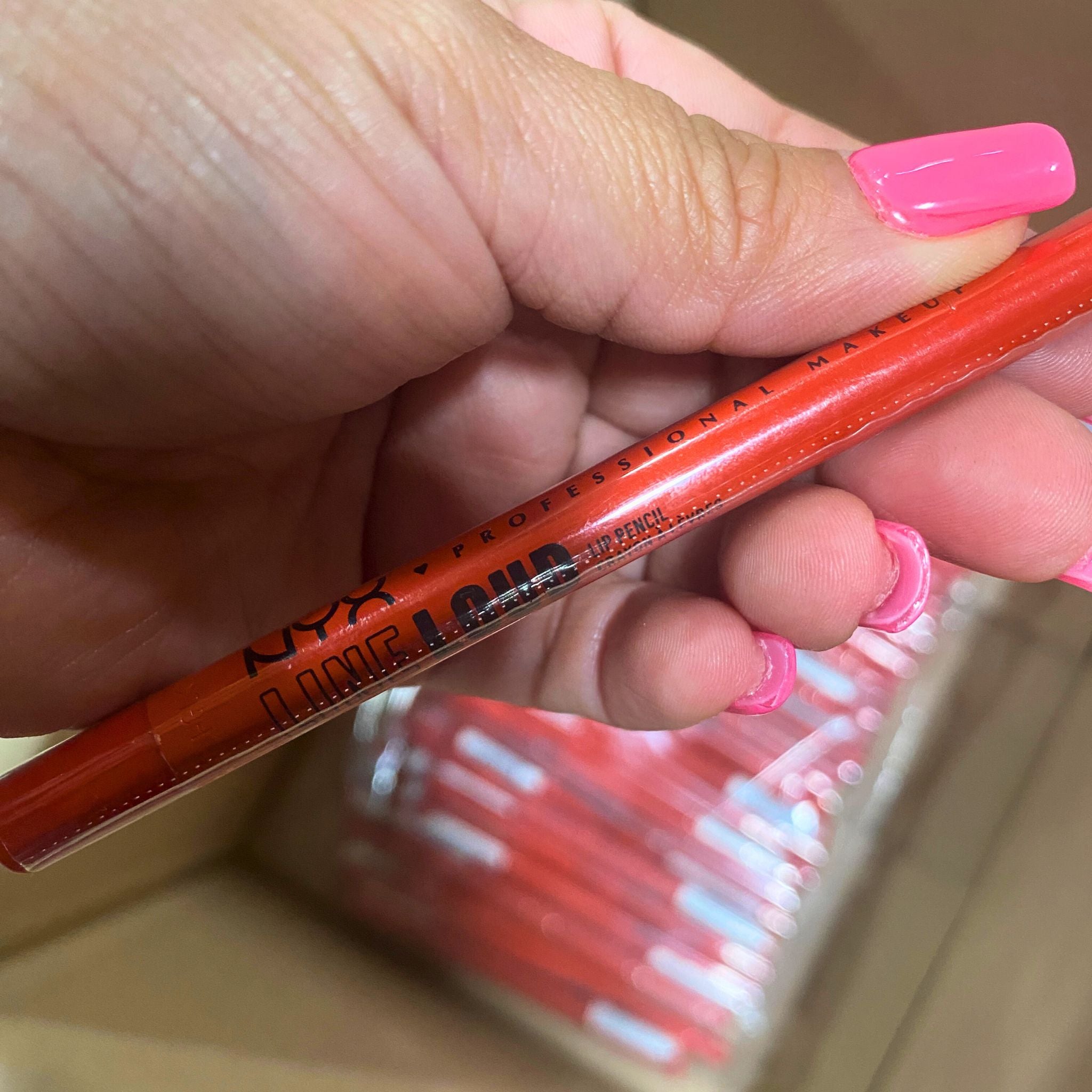NYX Professional Makeup Line Loud Lip Pencil - LLLP10 Stay Stuntin - 0.042 Oz Longwear Lip Liner (100 Pcs Bulk Lot) - Perfect for Makeup Artists, Salons & Beauty Professionals