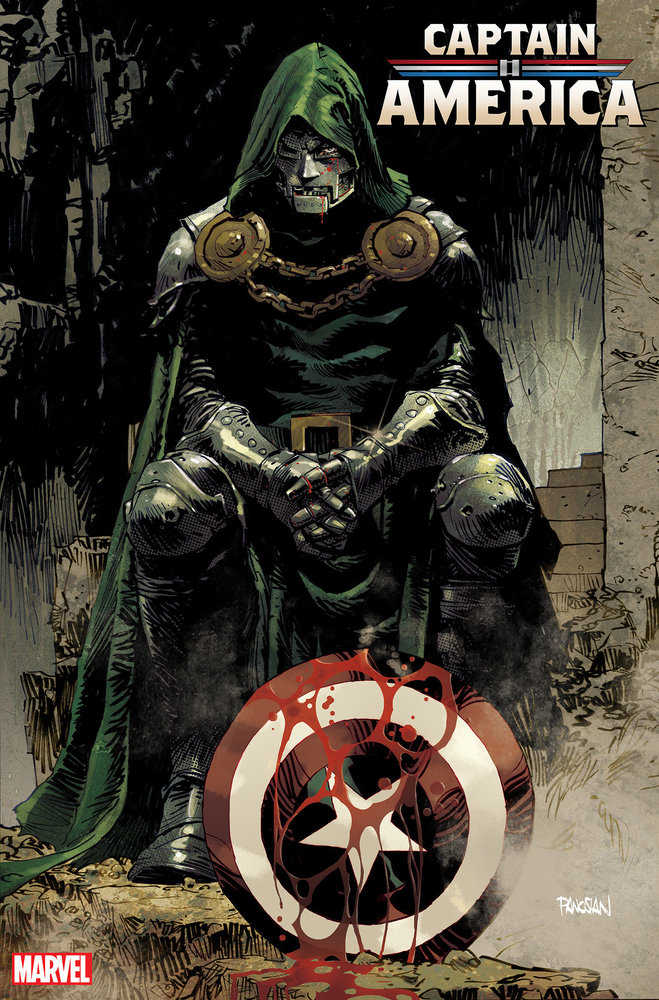 Captain America #14 Dan Panosian Doom Variant Comic Book - Rare Collectible Edition for Marvel Fans & Comic Collectors | Perfect for Display, Gifts, and Investment