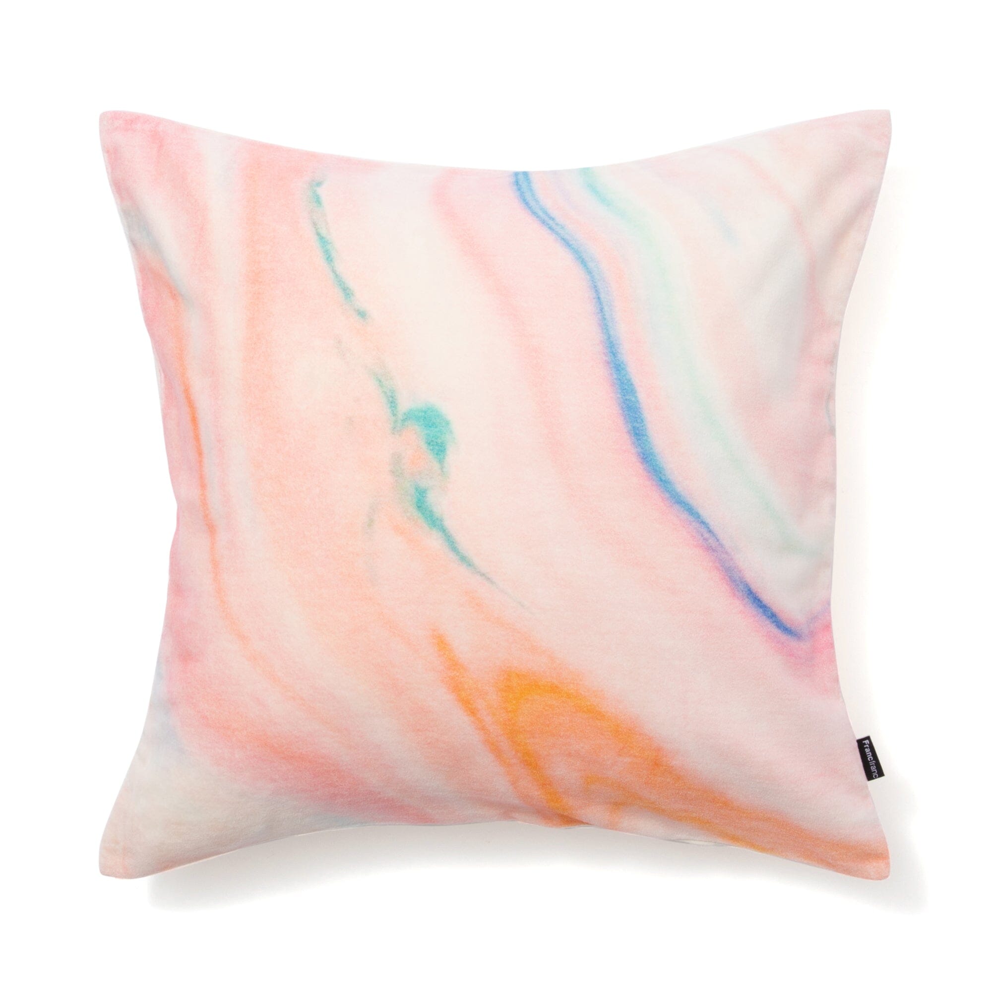 Premium Marble Print Cushion Cover 18x18 Inches - Soft Pink Decorative Pillow Case for Sofa, Bed, Chair - Home Decor & Living Room Accessories