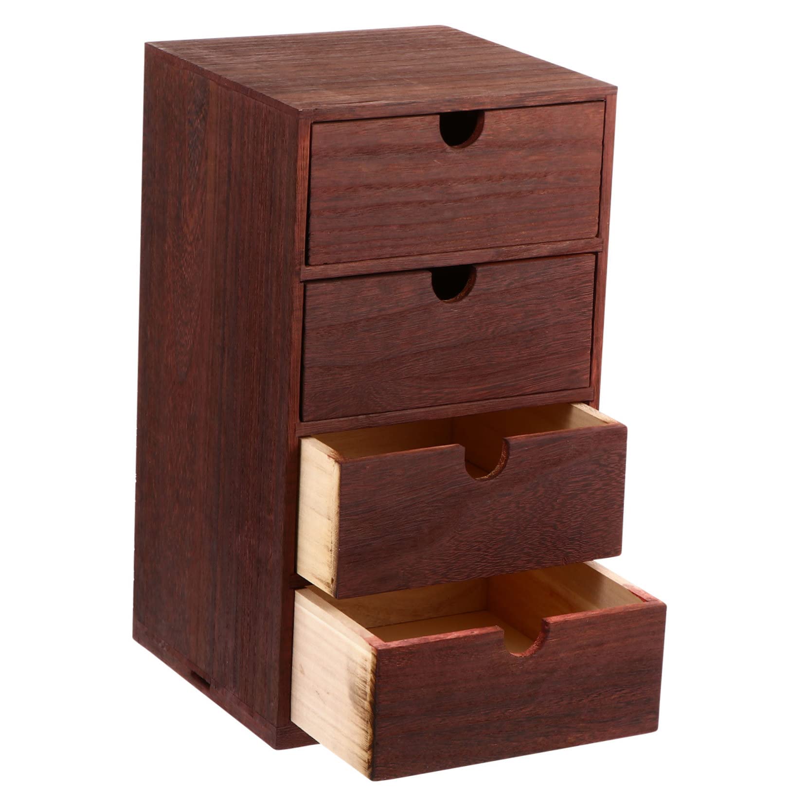 MagicLulu Wooden Stacking Storage Drawer Organizer - 1pc Desktop Shelf with Drawer for Office Supplies, Stationery & Small Items - Perfect for Home, Office & Workspace Organization