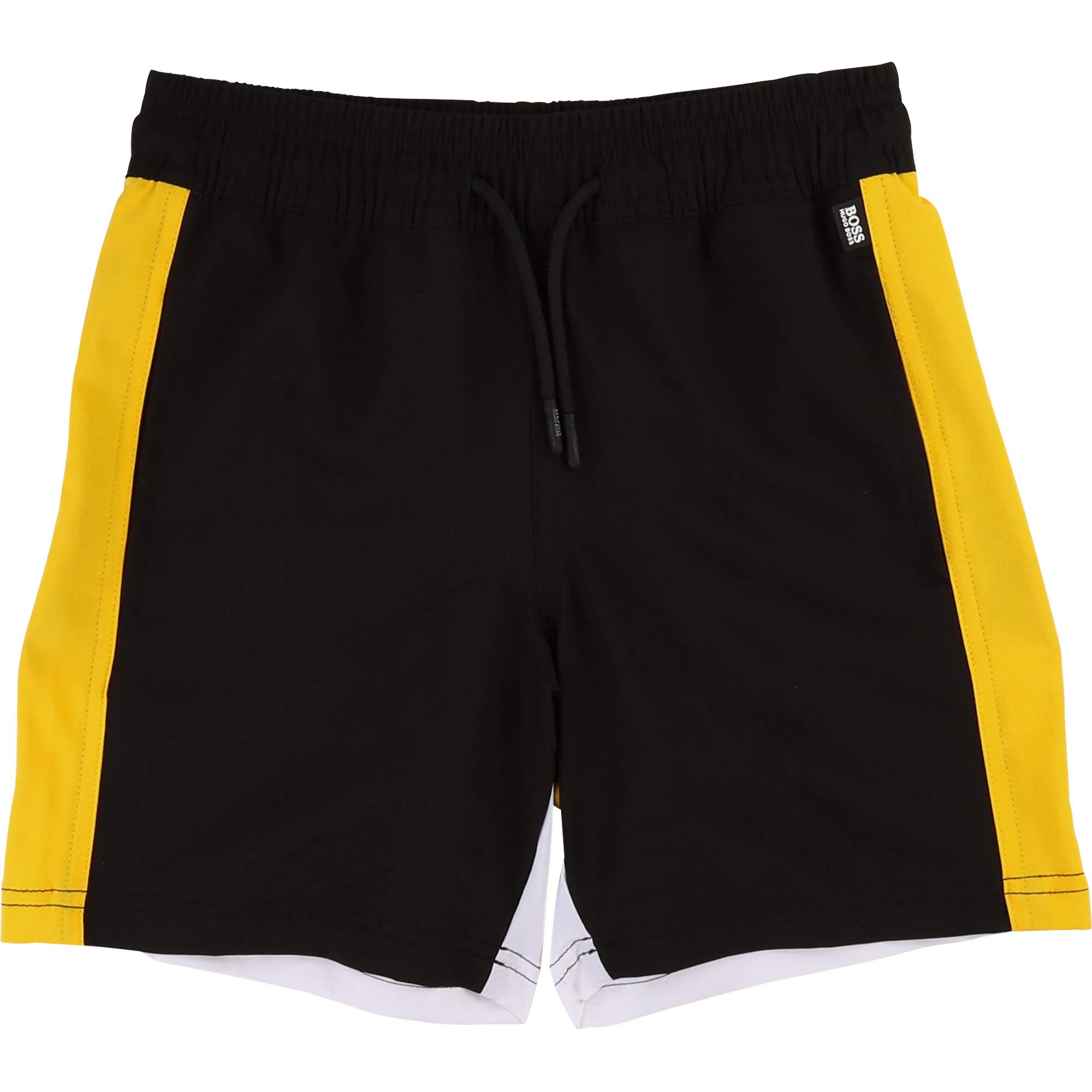 Hugo Boss Boys Black Bermuda Shorts - Comfortable & Stylish Casual Wear for Summer, Beach, and Outdoor Activities