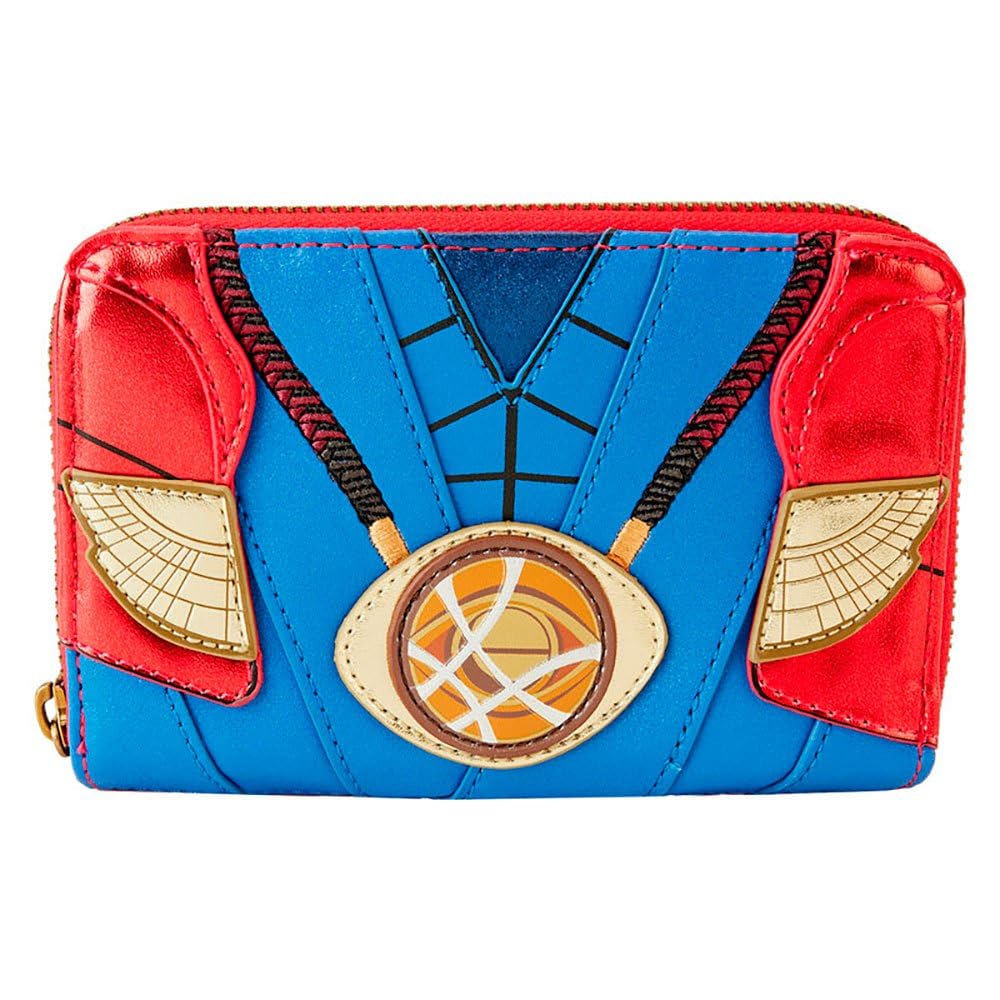 Loungefly Marvel Shine Doctor Strange Zip Around Wallet - Women's Cosplay Accessory for Comic Con & Movie Fans - Perfect for Collectors, Gifts & Everyday Use