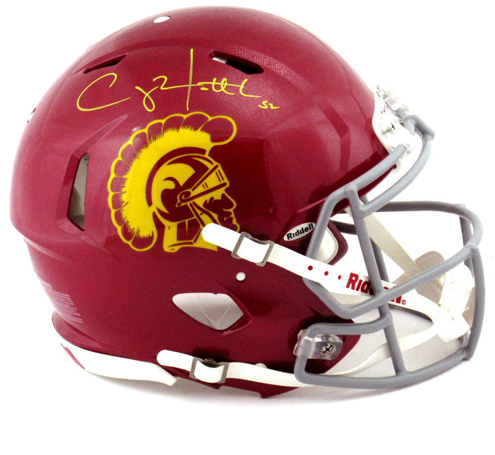 Clay Matthews Signed USC Trojans Riddell Authentic Revolution Speed NCAA Football Helmet - Collectible Memorabilia for Fans & Sports Enthusiasts