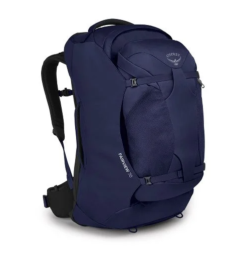 Osprey Fairview 70L Travel Backpack for Women & Men - Lightweight Hiking Backpack with Adjustable Torso - Perfect for Camping, Backpacking & International Travel