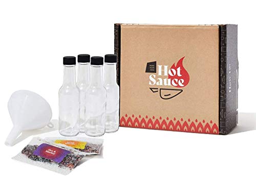 Easy DIY Hot Sauce Making Kit with 2 Unique Blends - Craft a Brew Homemade Hot Sauce Starter Kit for Cooking, Gifts & Spicy Food Lovers