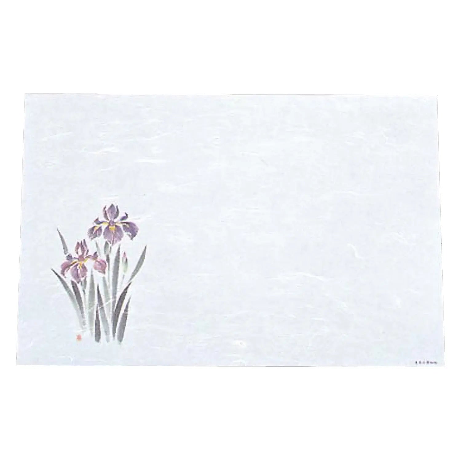 Artec Washi Paper Placemats - Japanese Iris Design (100pcs) - Elegant Table Setting for Dining, Parties & Home Decor