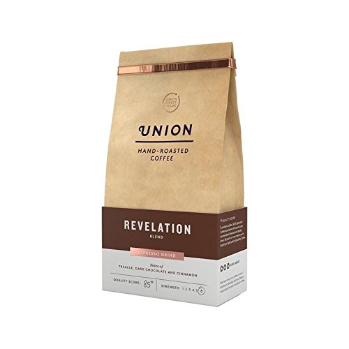 Union Coffee Revelation Espresso Grind Blend - 200g Dark Roast Coffee Beans (Pack of 6) - Perfect for Espresso Machines, French Press & Cold Brew at Home or Office