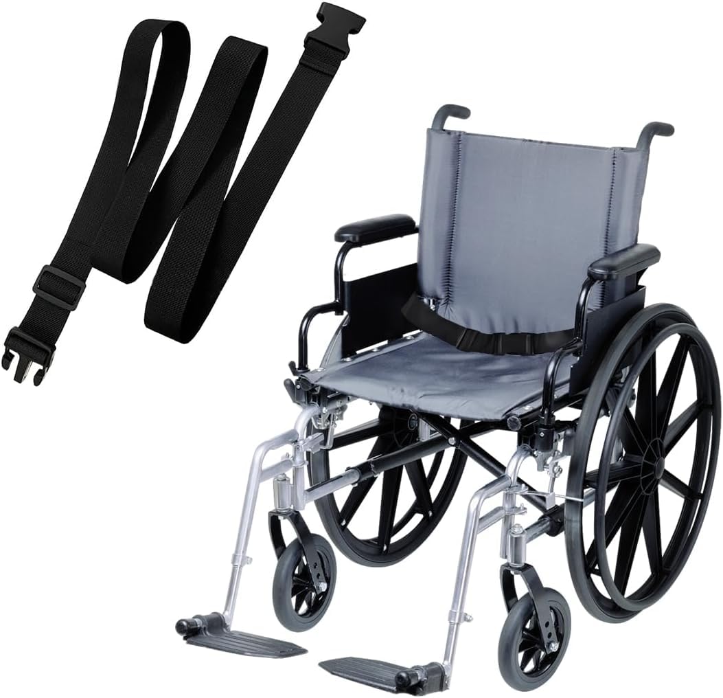 **Wheelchair Seat Belts for Adults & Children - Adjustable Safety Straps for Elderly & Patients - Secure Wheelchair Strap for Enhanced Mobility & Care - Ideal for Home, Hospital & Travel Use**