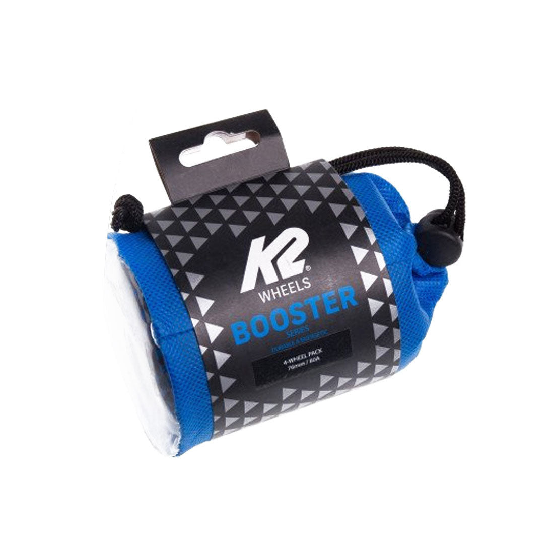 K2 Booster 76mm 80a 4pk Skateboard Wheels - High Performance Longboard Wheels for Smooth Ride - Perfect for Cruising, Downhill & Street Skating