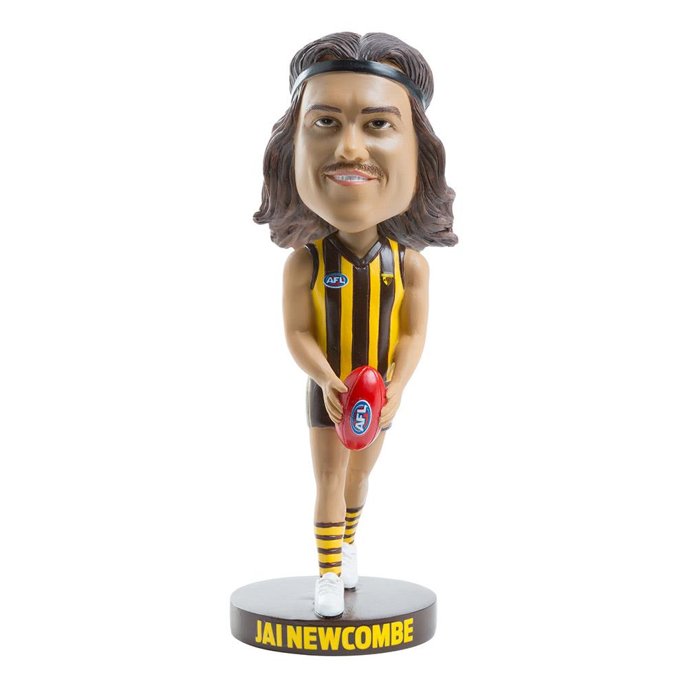 AFL Hawthorn Hawks Jai Newcombe Bobblehead - Officially Licensed AFL Collectible - Perfect for Sports Fans, Memorabilia Collectors & Home Decor