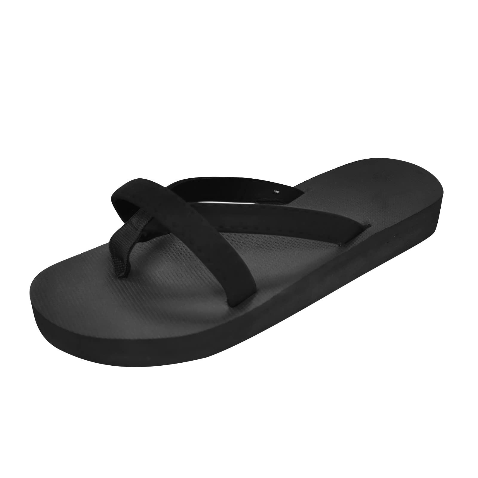 Women's Fashion Sequins Flat Open-Toe Slippers - Summer Casual Sandals with Black Strap (Black, Size 7) | Perfect for Beach, Poolside, and Indoor Comfort