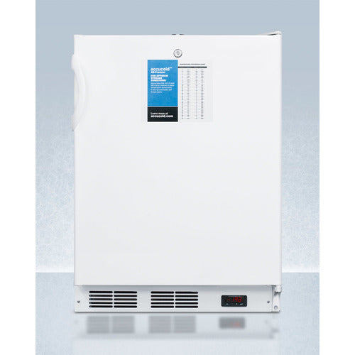 Accucold 24-Inch Wide ADA Compliant All Freezer - VT65MLPROADA | Perfect for Restaurants, Cafes & Commercial Kitchens | Energy Efficient Upright Freezer
