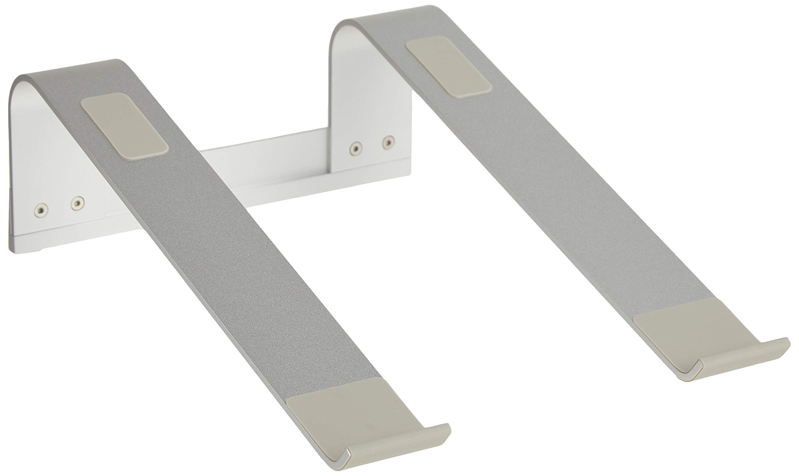 Premium Aluminum Laptop Stand with Ventilation - Ergonomic & Portable Riser Holder for All Notebooks (Silver) | Perfect for Home Office, Gaming & Travel Use