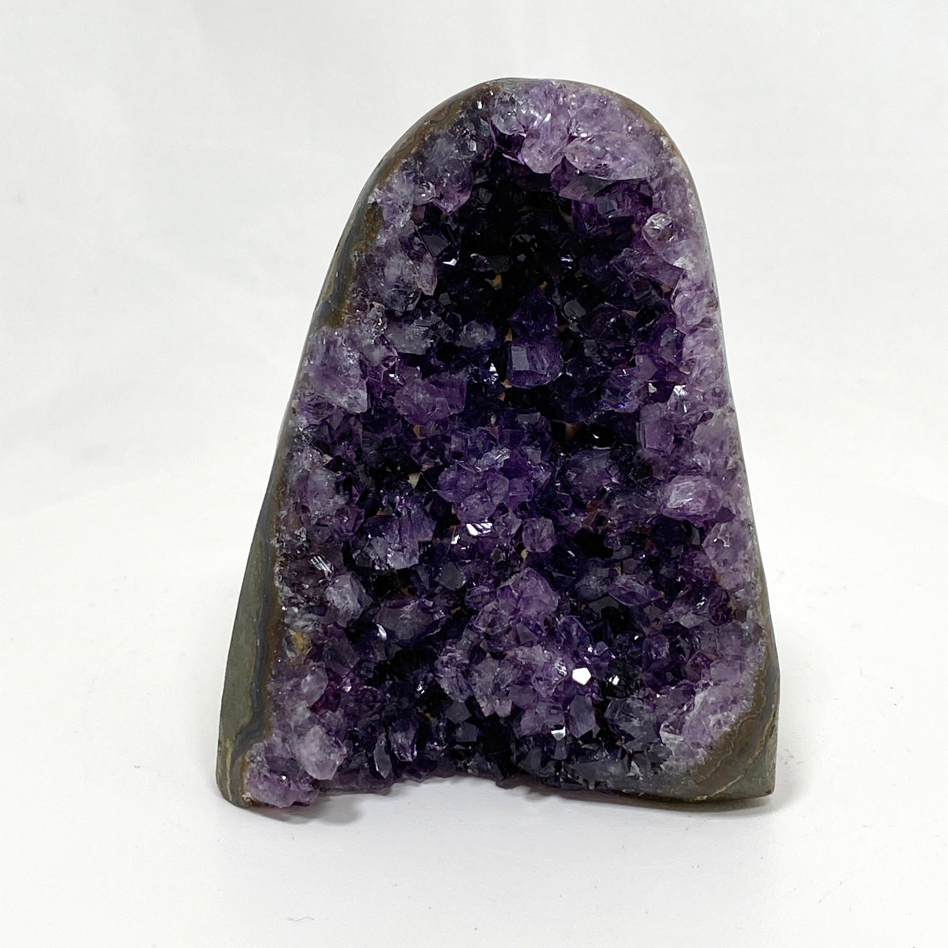 Natural Amethyst Geode Slice - Premium Quality Purple Crystal Cluster for Home Decor, Meditation & Healing | Perfect for Living Room, Office & Spiritual Space