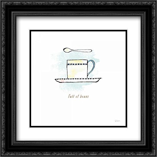 Good Brew III - 15x15 Black Ornate Framed Double Matted Museum Art Print by Sue Schlabach | Perfect for Coffee Shops, Home Decor & Office Wall Art