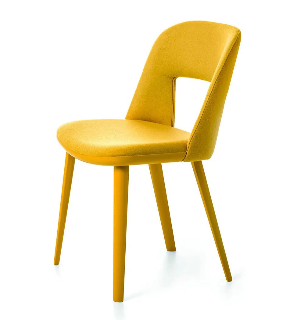 Bross Path Dining Chair - Modern Wooden Dining Room Chairs with Upholstered Seat - Perfect for Kitchen, Dining Room, and Breakfast Nook