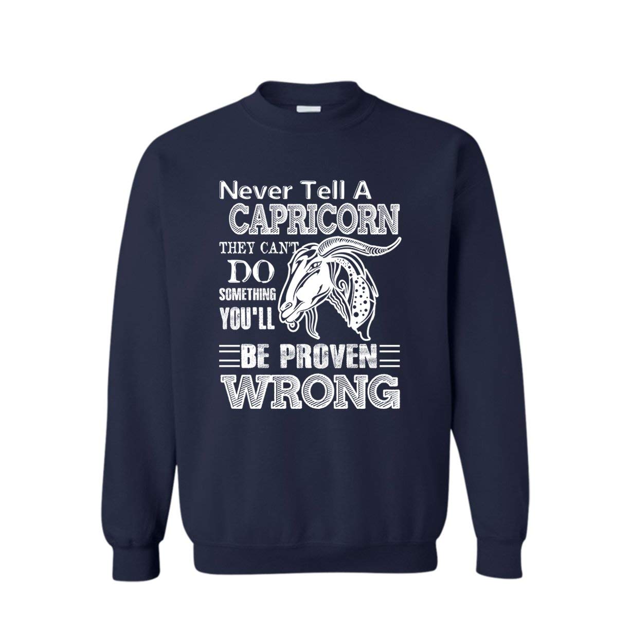 Capricorn Zodiac Sweatshirts for Men & Women | Unisex Long Sleeve T-Shirt | Perfect for Astrology Lovers, Birthday Gifts & Casual Wear