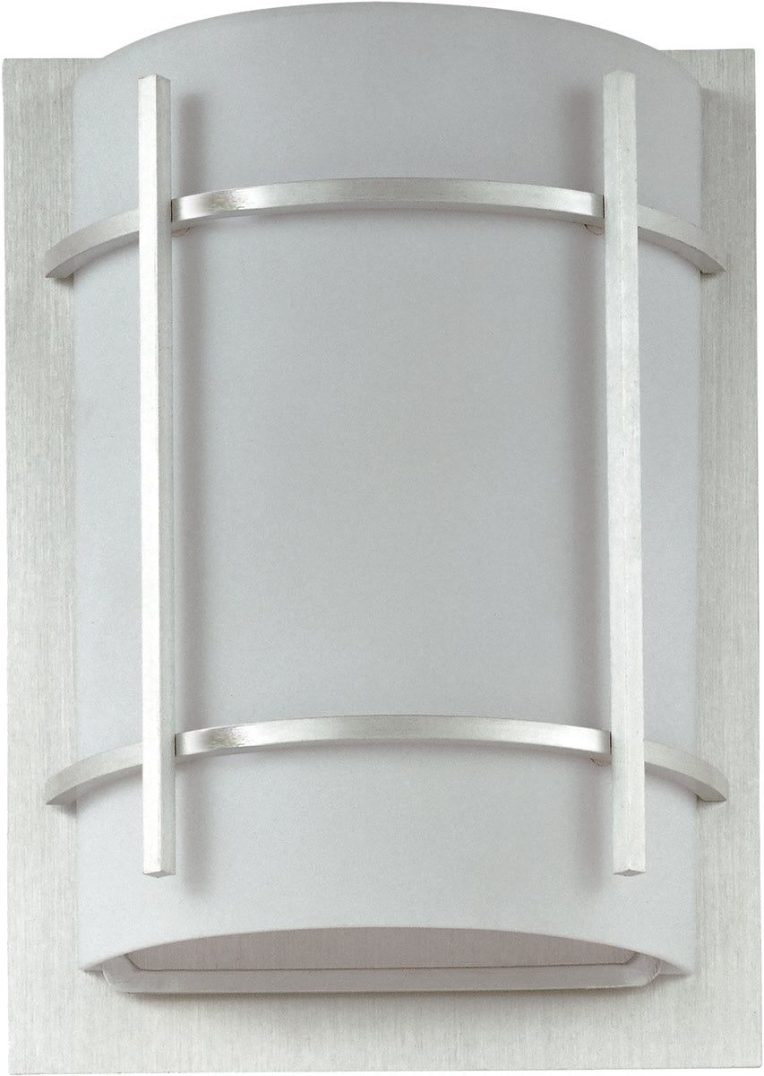 12H Luna 1 Light Outdoor Wall Lantern - Brushed Metal Finish - Weatherproof Exterior Lighting for Porch, Patio, and Garden Decor