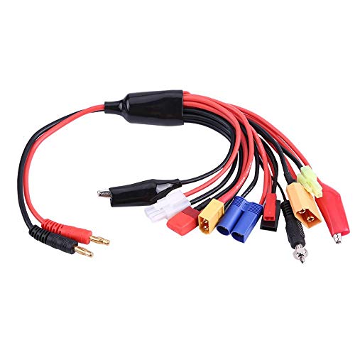 11-in-1 RC Lipo Battery Charger Cable with 4mm Banana Plug - Multi Charger Adapter for Drone, Airsoft, RC Cars & More | Fast Charging Solution for Hobbyists