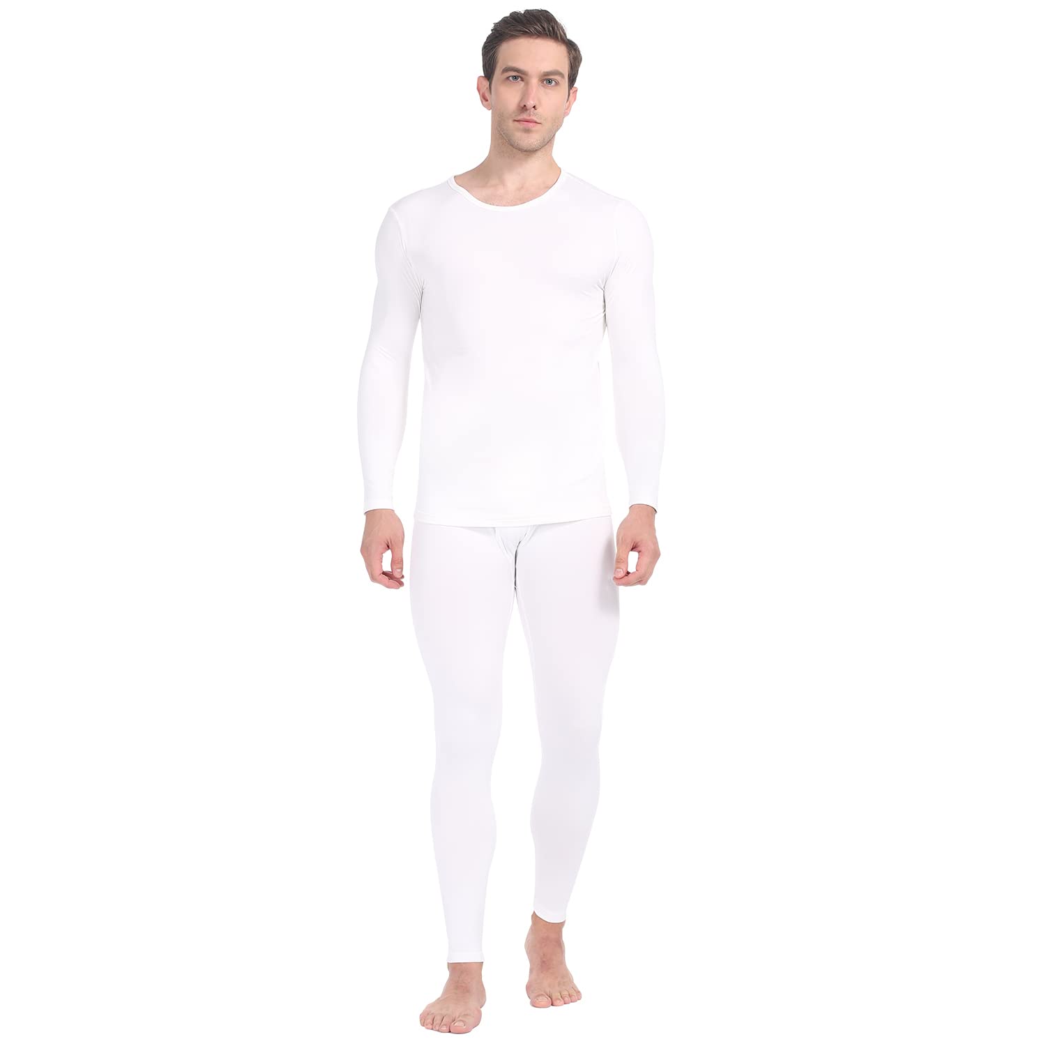 MANCYFIT Men's Thermal Underwear Set - Fleece Lined Long Johns for Winter, Ultra Soft & Warm Base Layer - Perfect for Skiing, Hiking & Cold Weather Activities