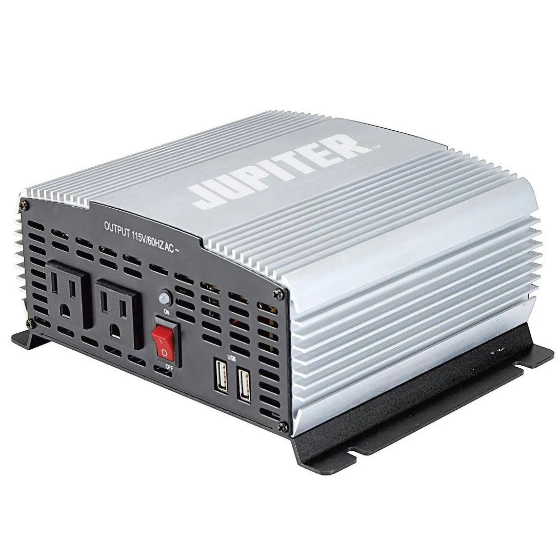 1500W Continuous 3000W Peak Modified Sine Wave Power Inverter - 12V DC to 120V AC Converter for Cars, Trucks, RVs & Emergency Power Backup - Jupiter Model 63432