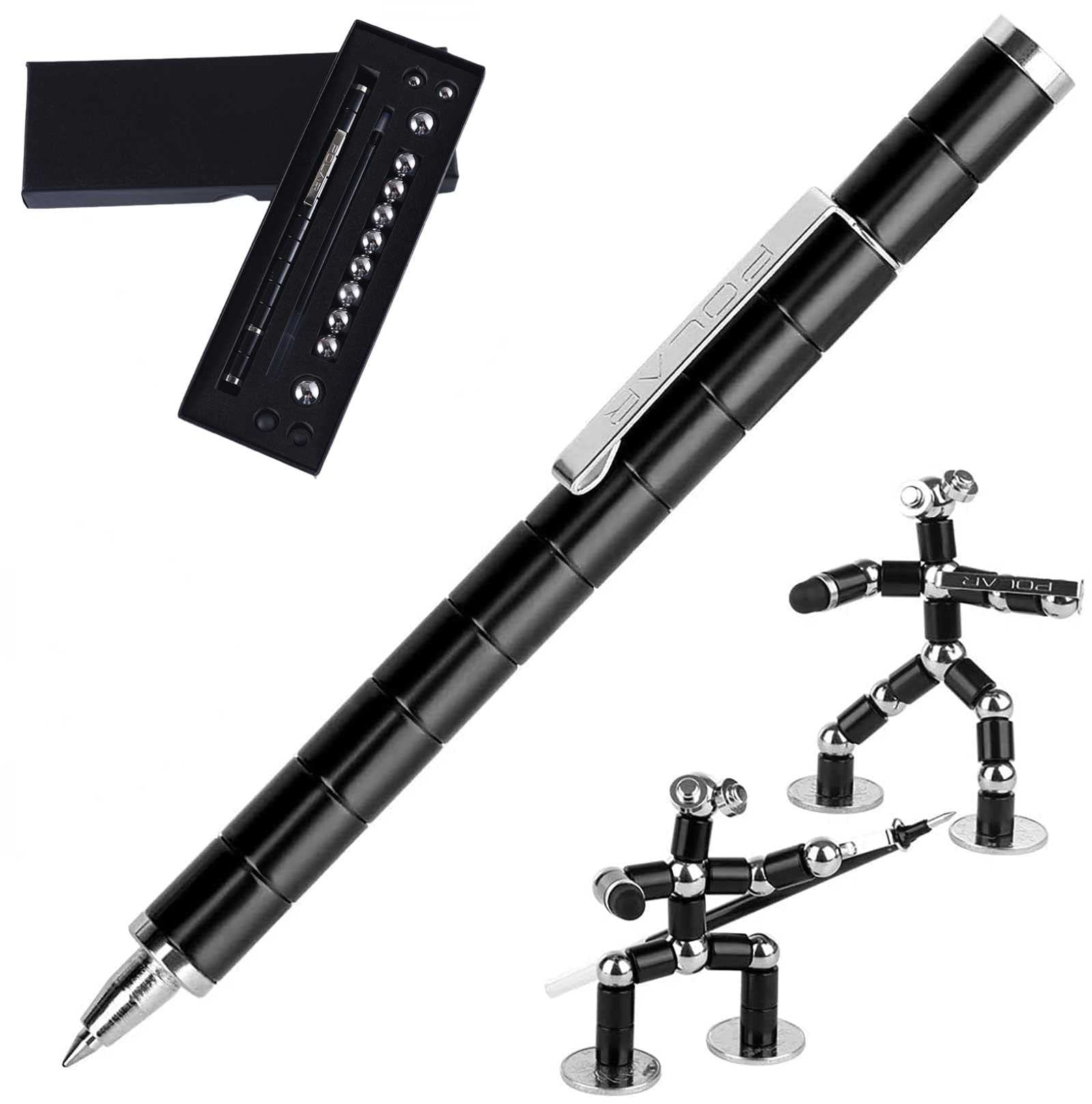 Magnetic Fidget Pen - Stress Relief & Decompression Metal Ballpoint Pen, Multifunctional Writing Tool with Magnet, Perfect Gift for Kids, Friends & Office Workers - Great for Anxiety Relief, Focus & Classroom Use