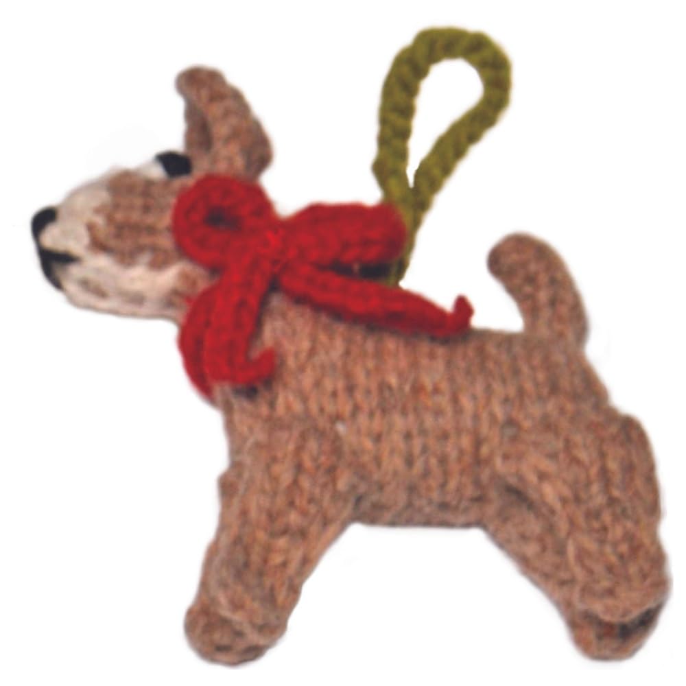 Chilly Dog Chihuahua Figurine - Cute Small Dog Statue for Home Decor, Gift & Collectible - Perfect for Shelves, Desks & Christmas Tree Ornaments
