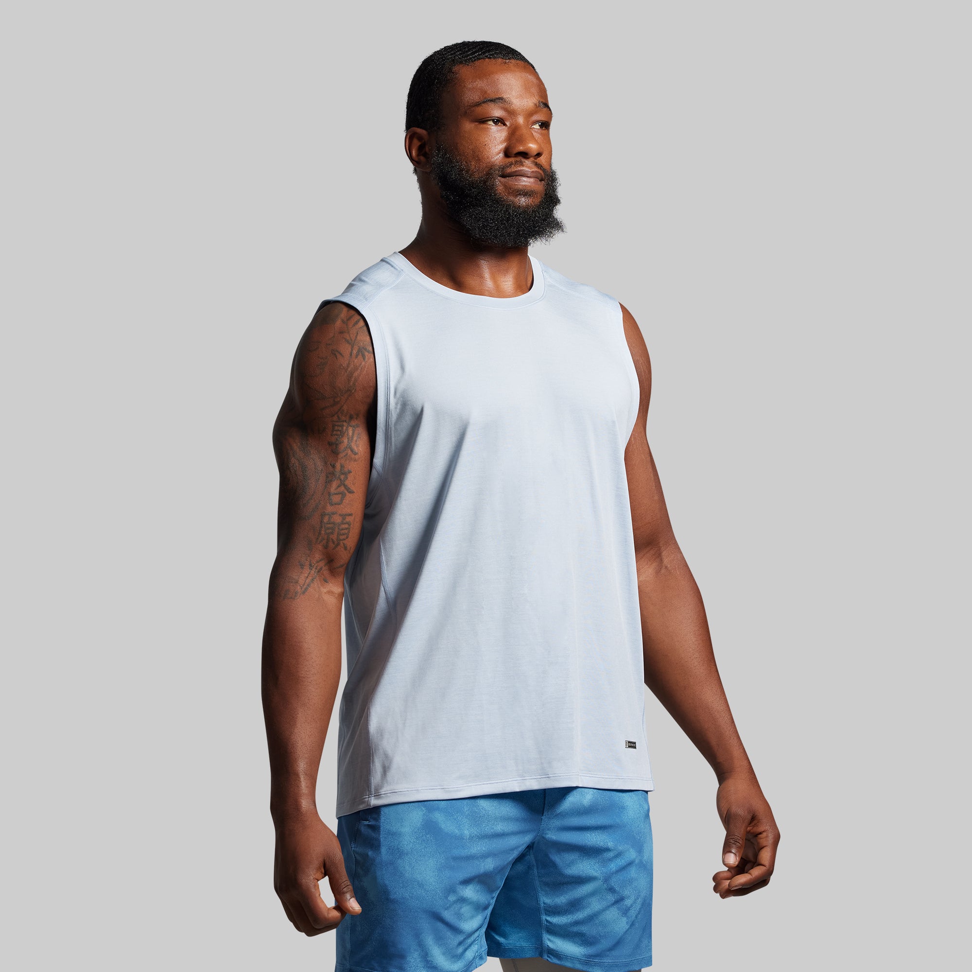 Men's Workout Muscle Tank Top - Breathable Chambray Fabric for Gym & Training | Perfect for Fitness, Running & Casual Wear