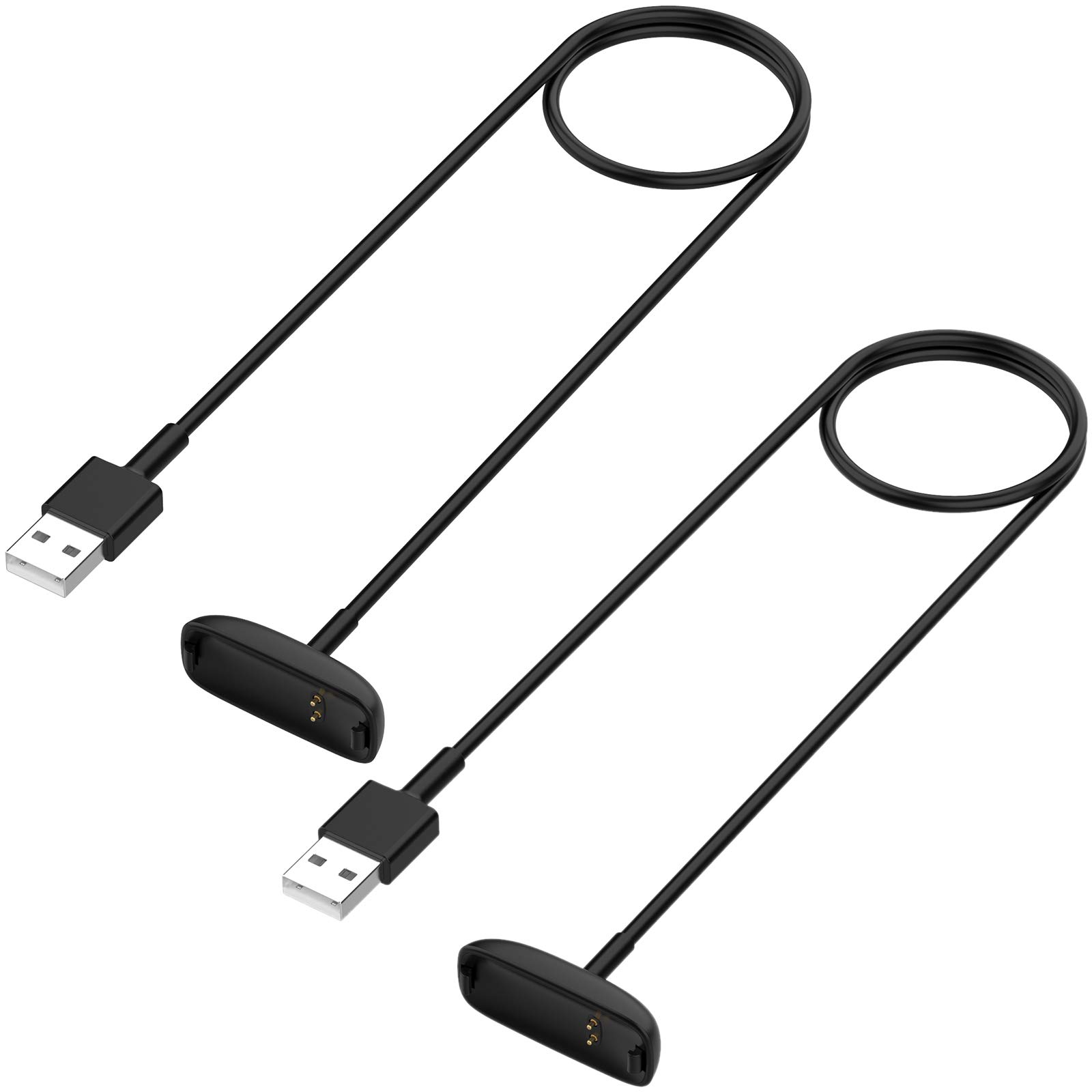 Original Smart Watch Charger Compatible with Fitbit Inspire 2 (Not for Inspire HR & Luxe) - 2 Pack 3.3ft Replacement Charging Cable for Inspire 2 Fitness Tracker - Perfect for Home, Office & Travel Use