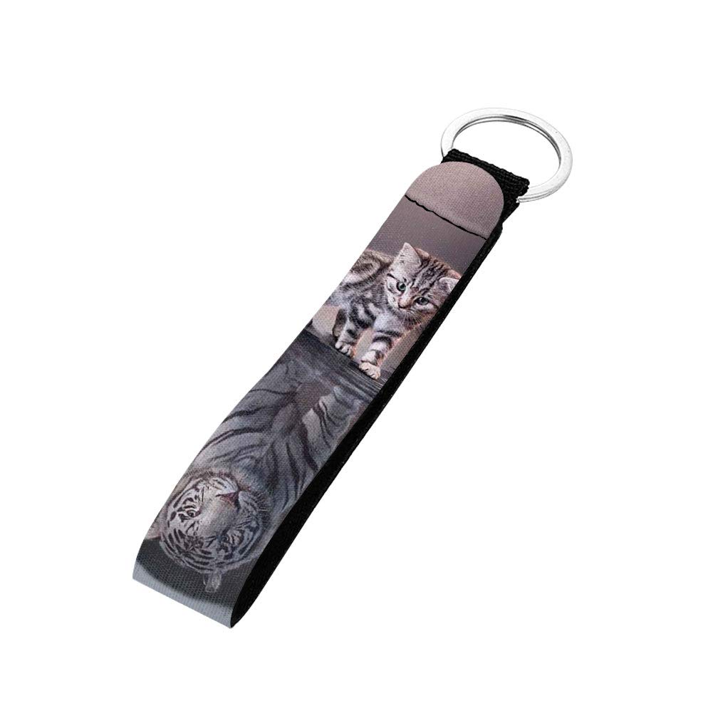 Durable Cat Keychain Lanyard for Badge & Keys - Gift for Cat Lovers