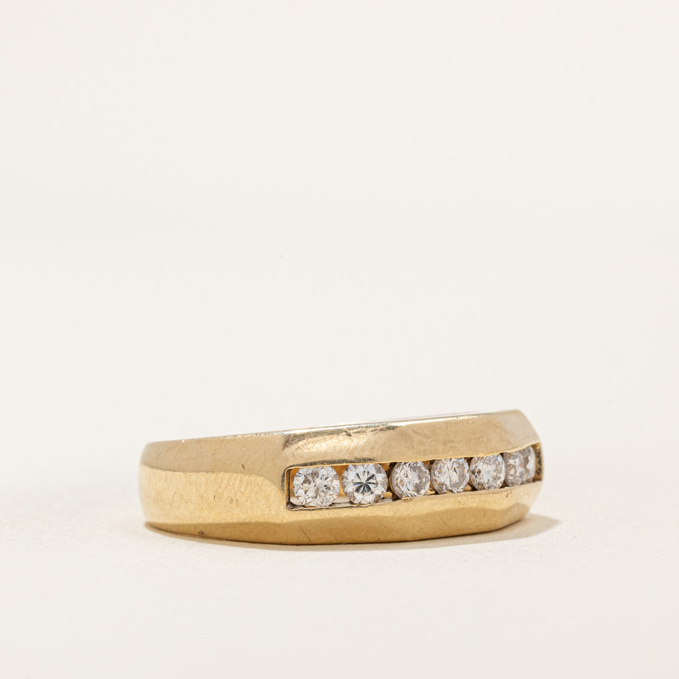 Channel Set Diamond Band Ring - 0.44 Carat Total Weight (CTW) | Size 10.25 | Wedding, Engagement & Anniversary Jewelry Gift for Women