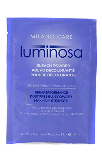Milano Care Luminosa Professional Hair Bleach Powder - Fast Lightening Bleach for Highlights, Balayage & Ombre - Salon Quality Hair Lightener for Blonde & Platinum Looks - Perfect for Home Hair Coloring & Professional Styling