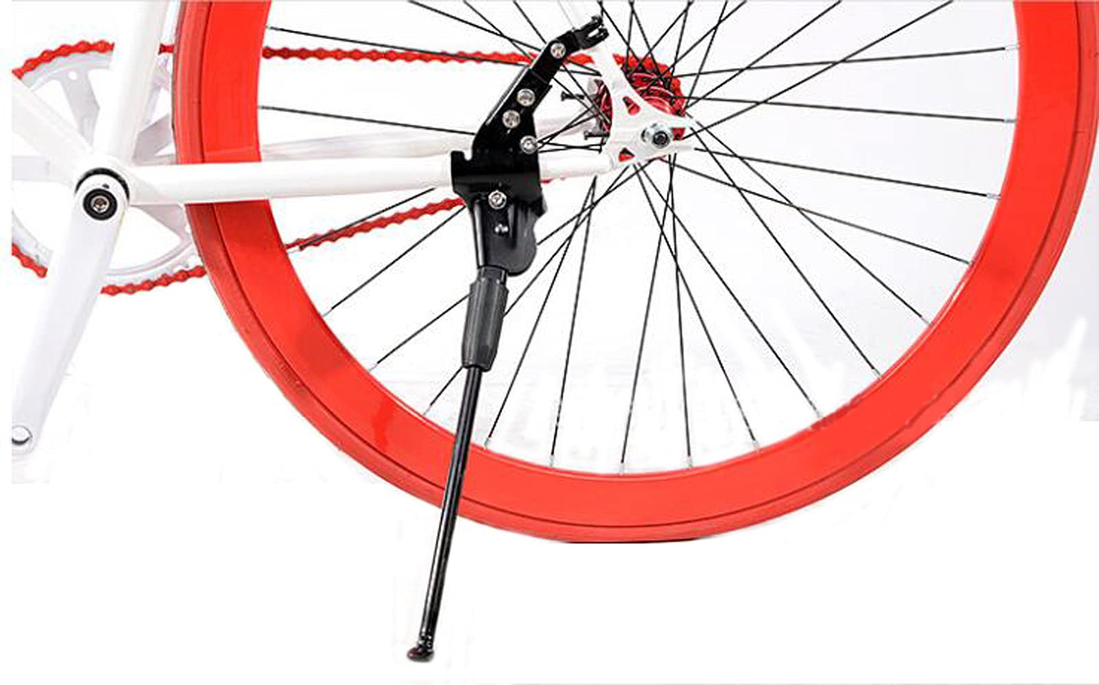Universal Bike Kickstand - Adjustable Alloy Rear Bicycle Stand for 24