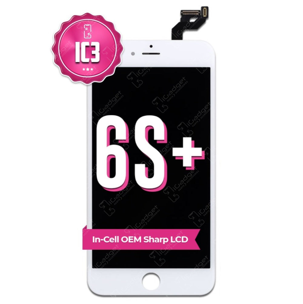 Premium iPhone 6s Plus Screen Replacement - IC3 Certified LCD Display with Touch ID - Perfect for DIY Repairs, Cracked Screen Fixes & Phone Restoration