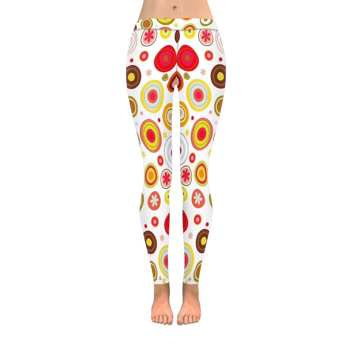 **InterestPrint Women's Stretchy Yoga Pants with Cartoon Avocado Print - High Waist Full-Length Workout Leggings for Yoga, Running & Gym**    *(Use for yoga, fitness, casual wear, or lounging at home – soft and breathable for all-day comfort!)*