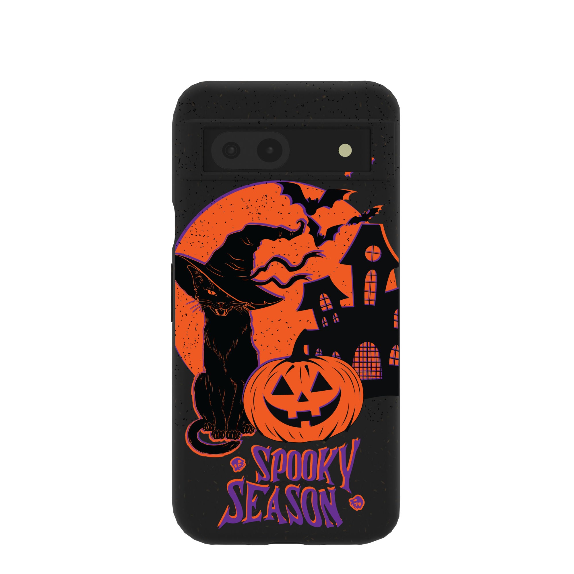 Spooky Black Google Pixel 8a Case - Slim Protective Phone Cover for Halloween & Fall Season | Perfect for Everyday Use, Parties & Outdoor Activities