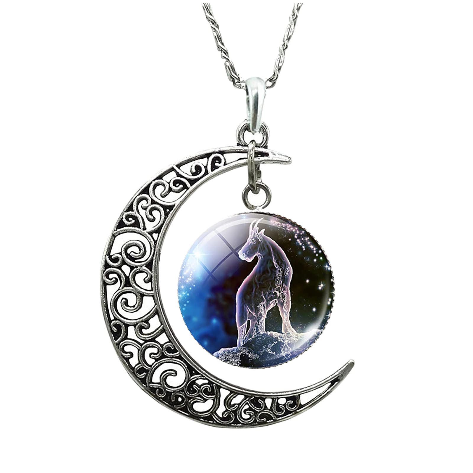 12 Constellation Necklace for Women - Elegant Moon Pendant Gift for Mom, Girlfriend & Her | Perfect for Birthday, Anniversary & Special Occasions