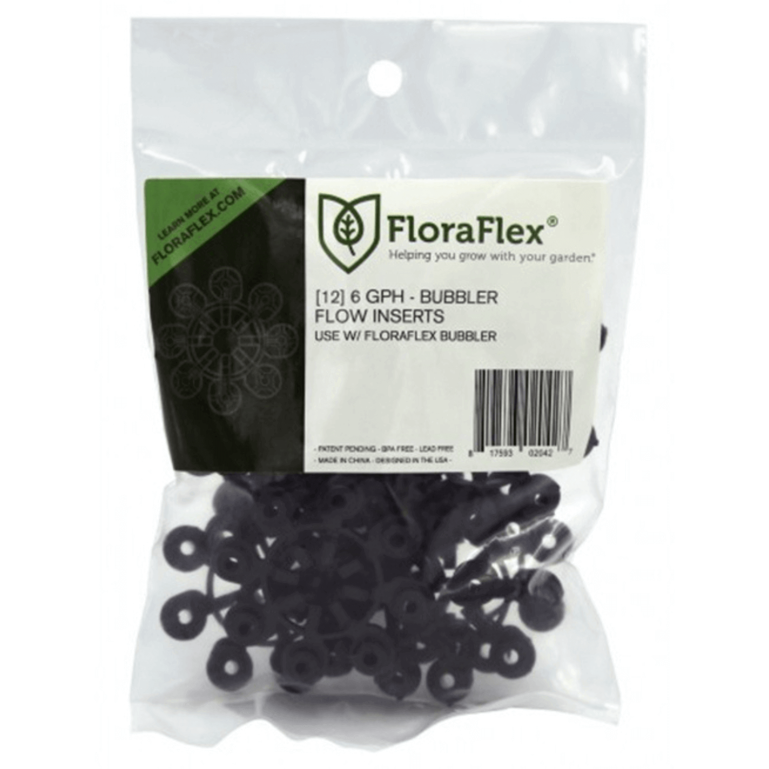 FloraFlex Bubbler 6GPH - 12 Pack Hydroponic Drip Irrigation System for Indoor Gardening & Greenhouse Plants