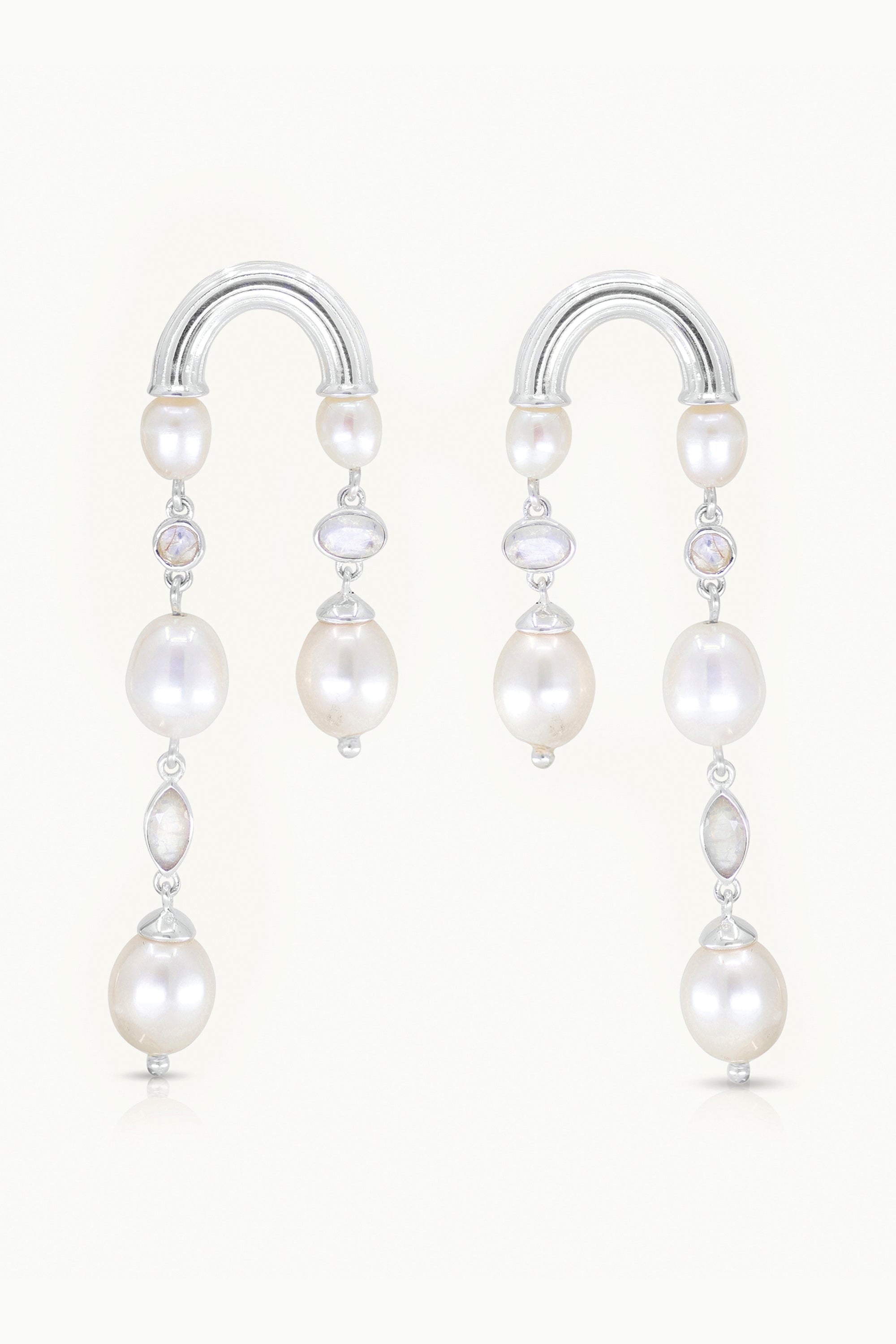Florence Silver Earrings for Women - Elegant Sterling Silver Dangle Earrings - Perfect for Weddings, Parties & Everyday Wear