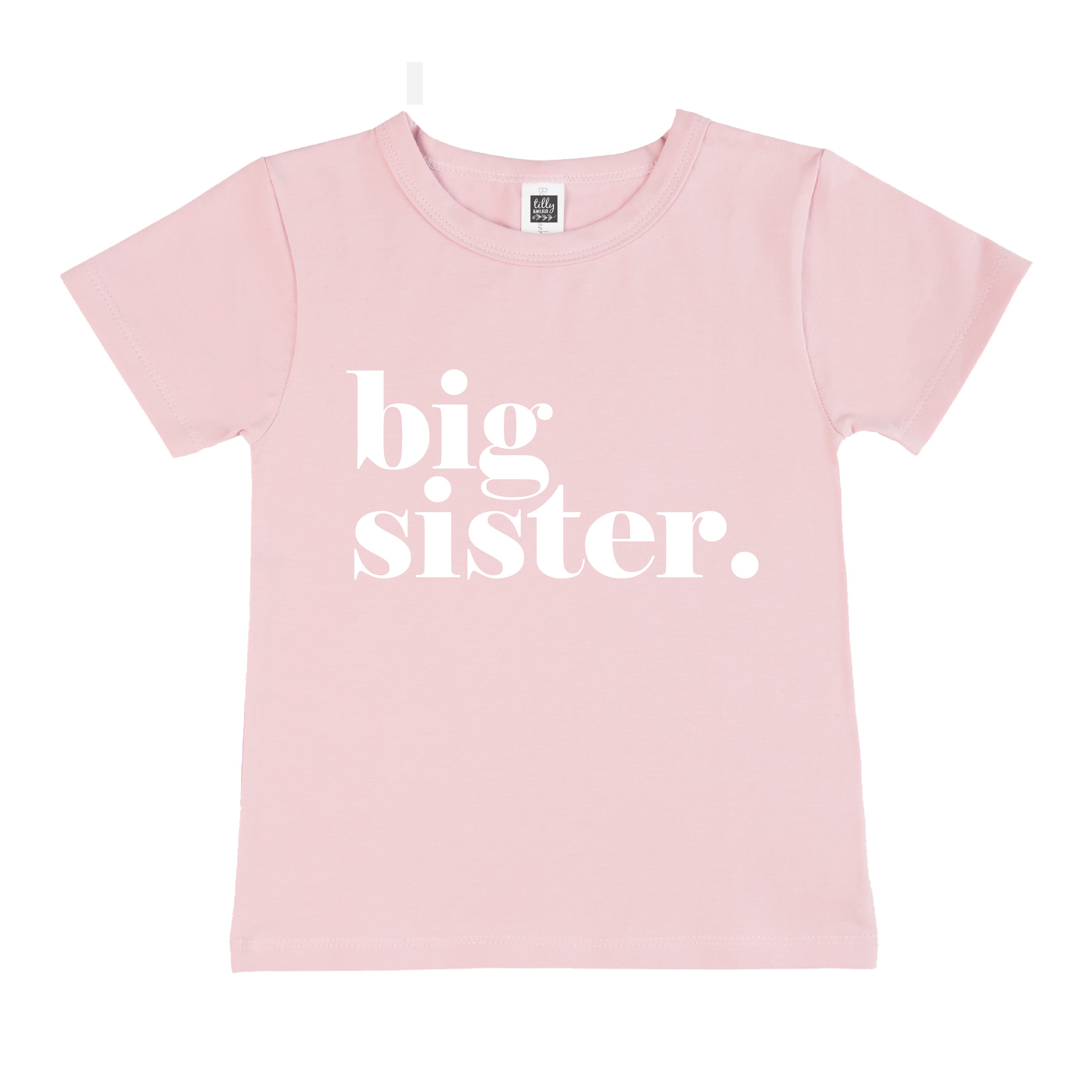 Big Sister T-Shirt & Bodysuit - Comfortable & Stylish Sibling Matching Outfits for Family Photos & Special Occasions