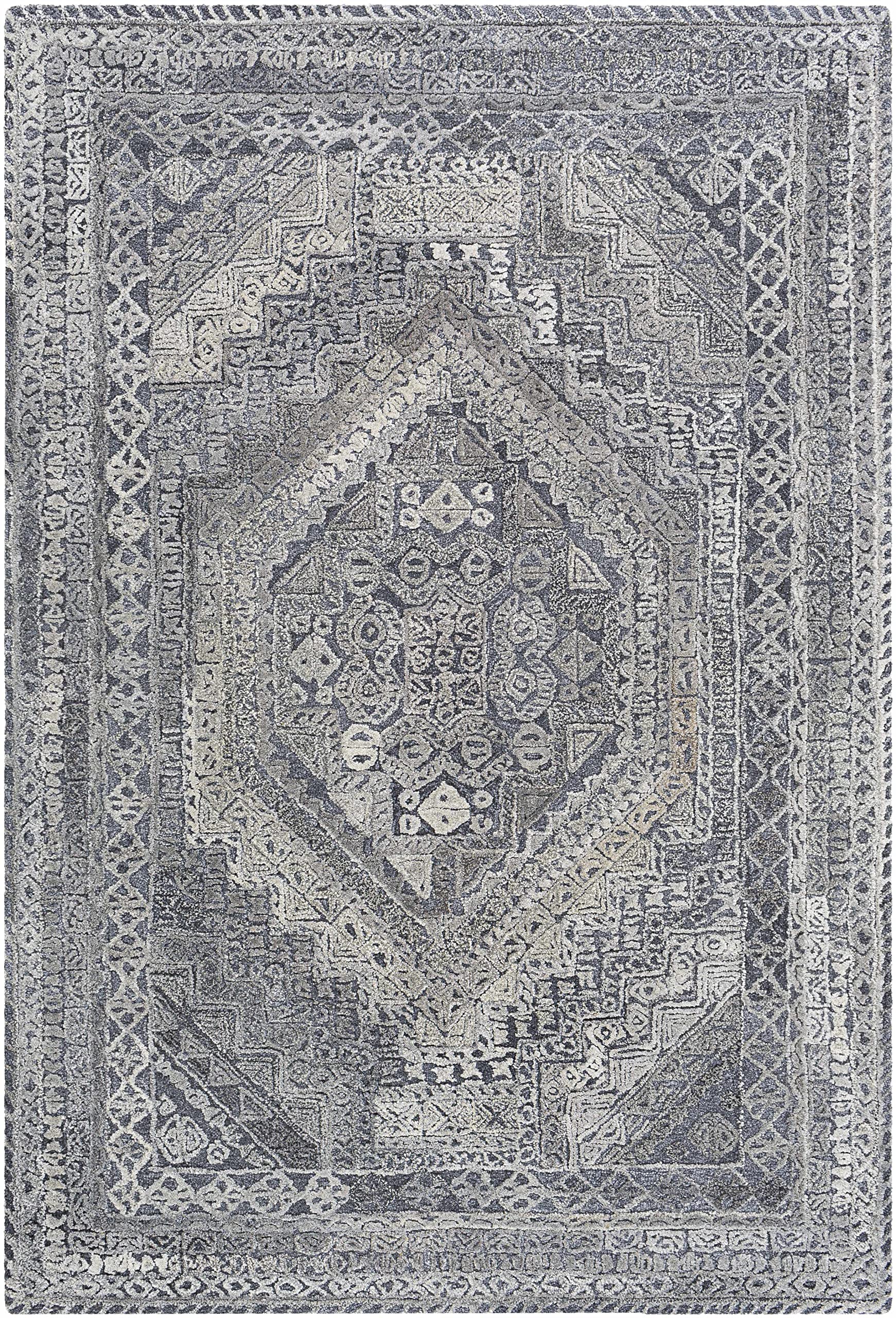 Gailes 2' x 3' Non-Slip Area Rug - Soft Modern Floral Design for Living Room, Bedroom, Dorm | Machine Washable Indoor Carpet for Home Decor
