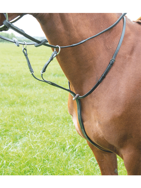 Shires Avignon Running Martingale - Adjustable Horse Training Equipment for Jumping & Dressage | Perfect for Equestrian Sports & Riding Lessons